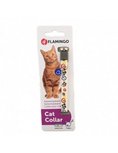 COLLAR GATO NYLON RATON BLANCO