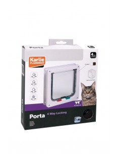 PUERTA GATOS Y PERROS COLOR BLANCA