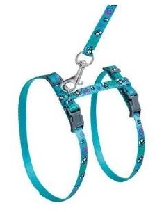PETRAL CON RAMAL ESTAMPADO PARA GATO
