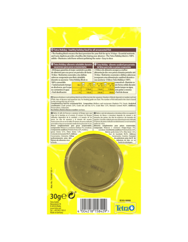 TETRA HOLIDAY TARRINA 30GR