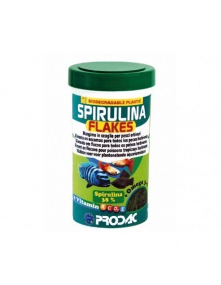 SPIRULINA FLAKES 250ML 50G PRODAC