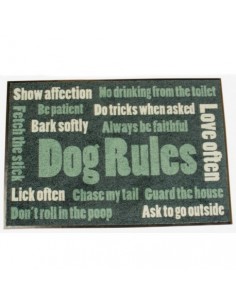 ALFOMBRA - FELPUDO "DOG RULES"