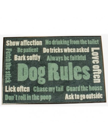 ALFOMBRA - FELPUDO "DOG RULES"