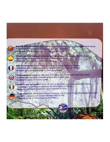 TORTUGUERA DE CRISTAL CON PLAYA 50 CM...