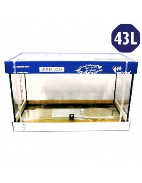 ACUARIO CON MARCO Y TAPA 52 CM