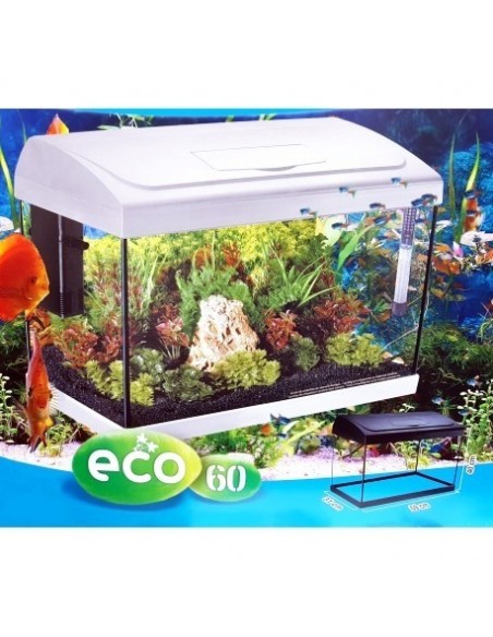 ACUARIO COMPLETO 51 LITROS BLANCO
