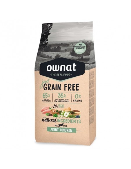 JUST GRAIN FREE ADULTO POLLO. OWNAT JUST GRAIN FREE ADULTO POLLO. OWNAT