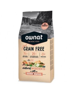JUST GRAIN FREE ADULTO SALMON Y MARISCO. OWNAT