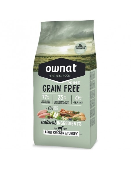 PRIME GRAIN FREE ADULTOS POLLO Y PAVO. OWNAT