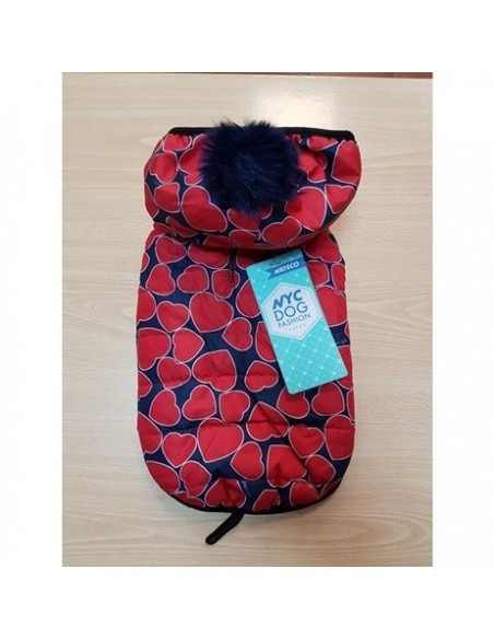 ABRIGO CORAZONES ROSAS