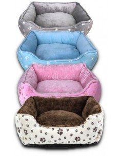 CAMA PERRO ECONOMICA HUELLAS