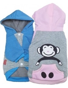 SUDADERA CON CAPUCHA MONO