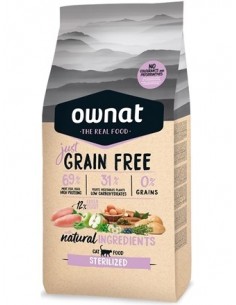 JUST GRAIN FREE GATO ESTERILIZADO. OWNAT