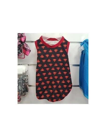CAMISETA PERRO SUPERMAN NEGRA
