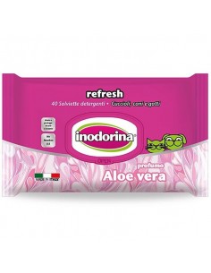 TOALLITAS PARA PERROS INODORINA ALOE VERA