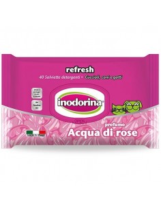 TOALLITAS PARA PERROS INODORINA AGUA DE ROSAS