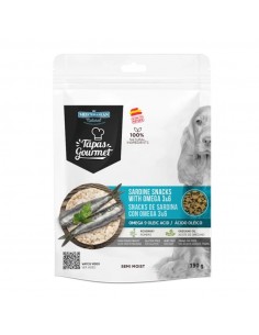 TAPAS GOURMET PARA PERROS DE SARDINA CON OMEGA 3 Y 6