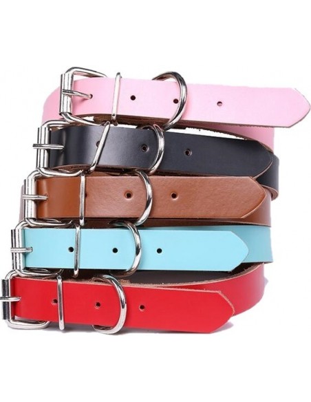 COLLAR CUERO LISO