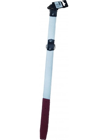 COLLAR CUERO FORRADO NOBUCK GRASO BURDEOS