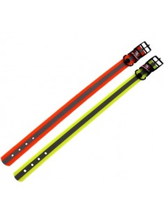 COLLAR NYLON ENGOMADO REFLECTANTE SPICY