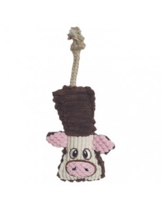 PELUCHE VACA CUERDA Y SONIDO