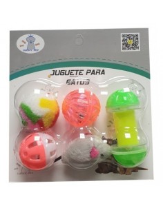 PACK DE 5 JUGUETES PARA GATOS