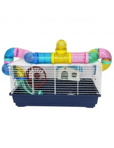 JAULA HAMSTER CON TUBOS