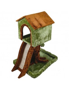 RASCADOR GATO ARBOL CON CASITA